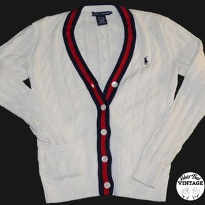 Polo Ralph Lauren White Cardigan